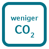 weniger CO₂ bei der Herstellung gegenüber stahlarmierten Fenstern