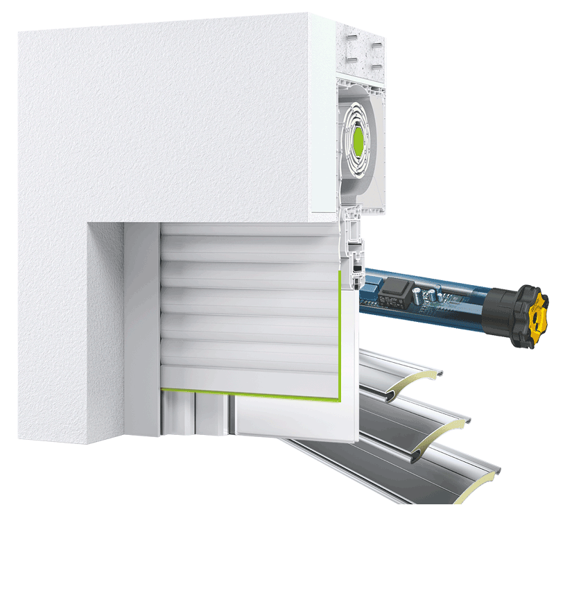 Sichern Sie Ihre Fenster zusätzlich mit einem Motorantrieb und einem Rollladenpanzer aus Aluminium