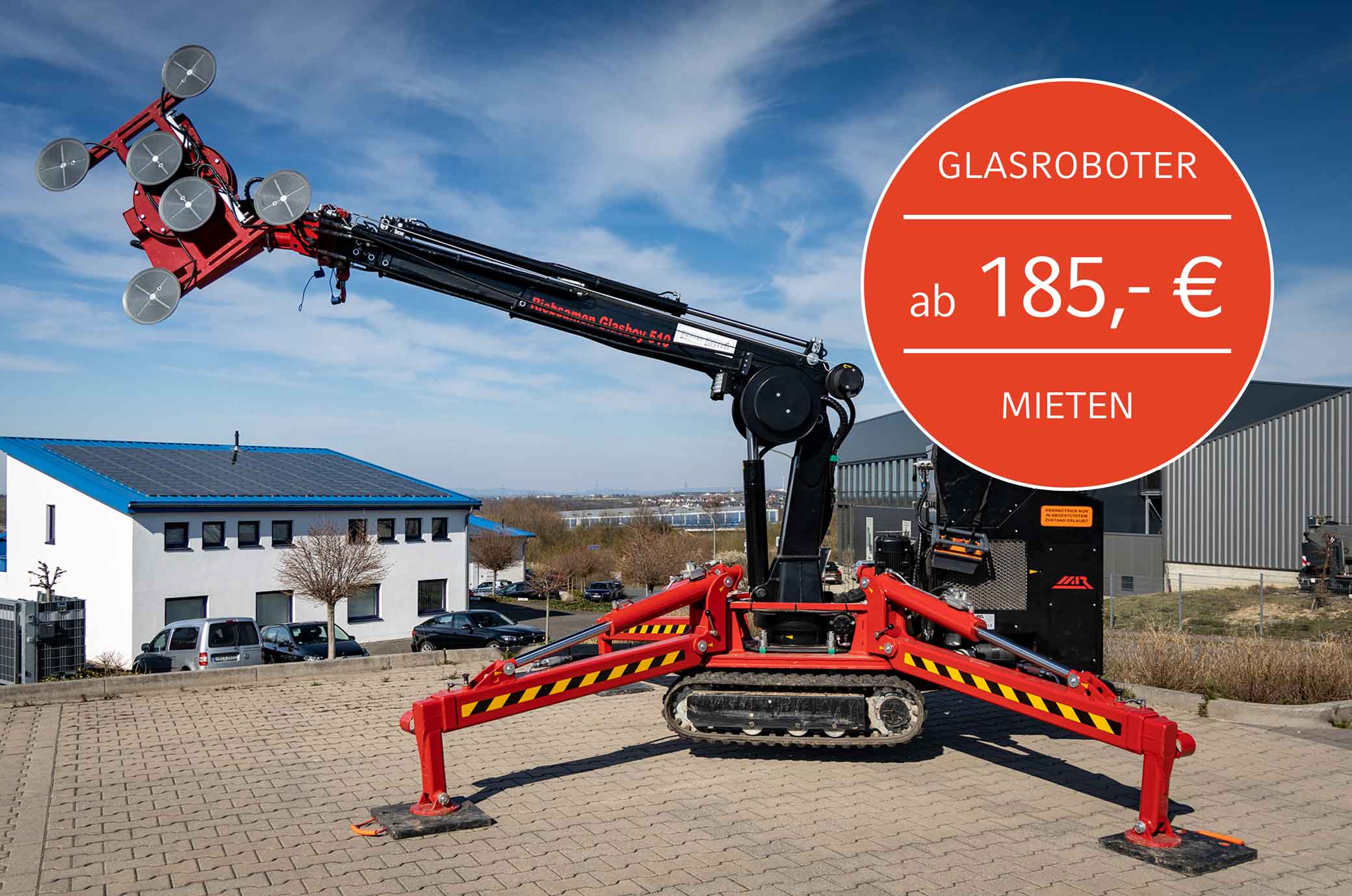 brand Glasboy 510 mit 1000 kg Sauger