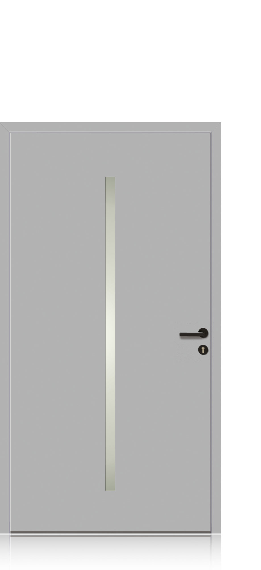 Aluminium Design Haustür - Compact Line Silva 2 - Innenansicht