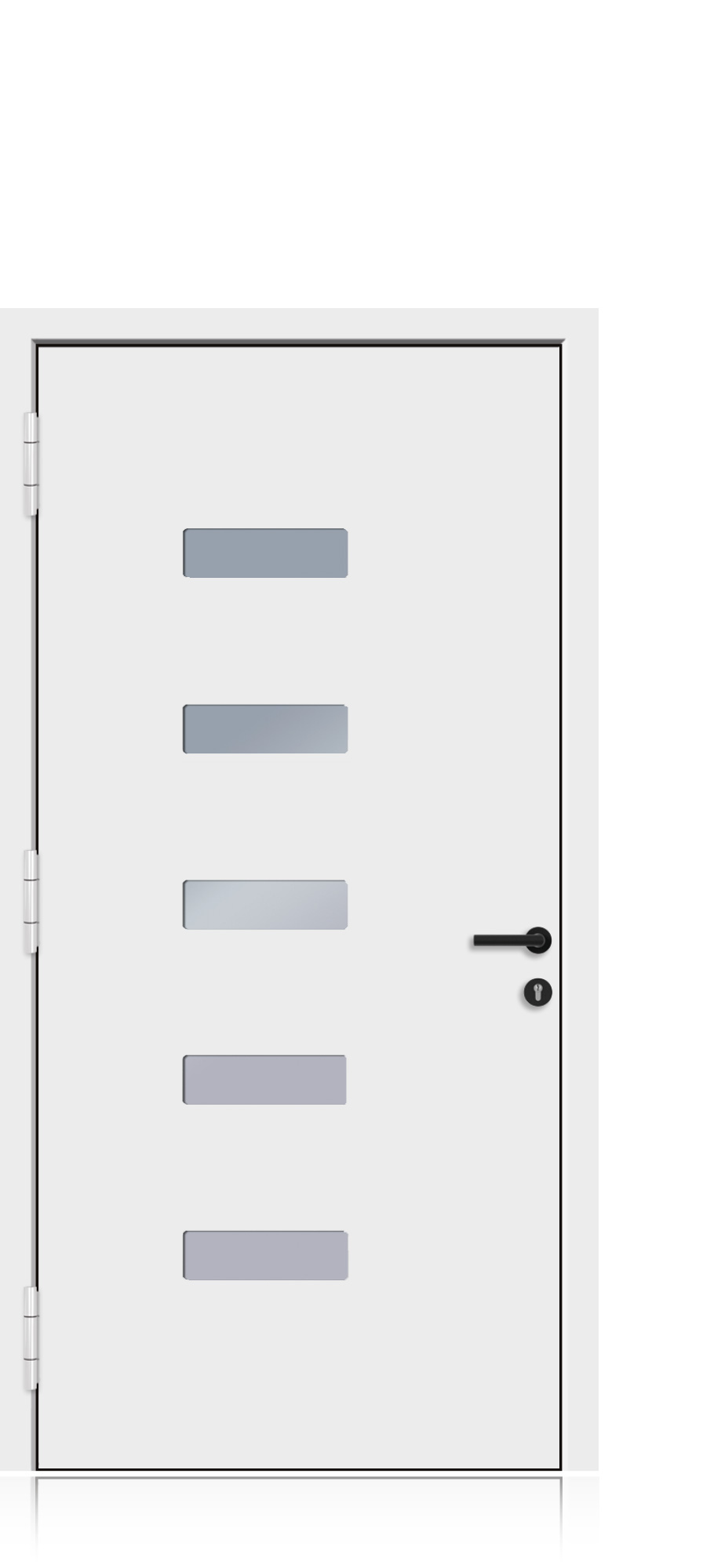 Aluminium Design Haustür - Compact Line Washington - Innenansicht